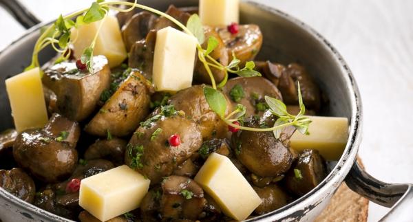 Receita Vegetariana - Cogumelos Salteados com Ervas Finas