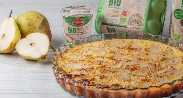 Receita Sem Adição de Açucar - Tarte de Pêra