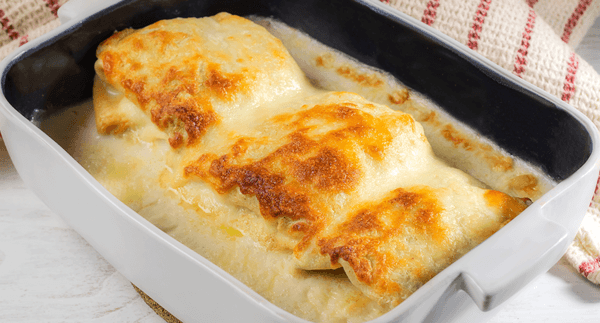 Crepiocas de bacalhau gratinadas