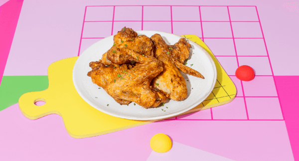 Asas de frango crocantes