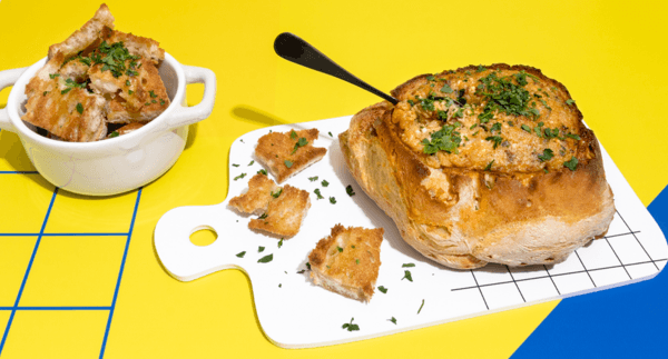 Pão Recheado com Cebola Caramelizada e Farinheira | Receitas Dia a Dia: Da Minha Terra