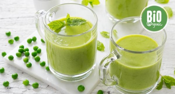 Receita Bio - Sopa de Ervilha e Queijo Quark