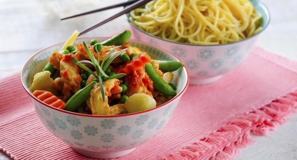 Receita Monsieur Cuisine - Strogonoff de Frango Salteado com Legumes