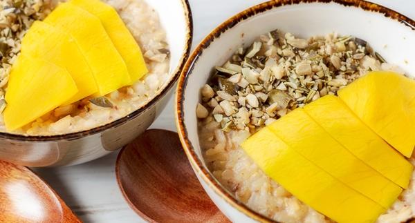 Receita Sem Adição de Açúcar - Arroz "Doce" de Côco e Manga