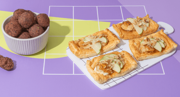 Folhados de Quejo e Maçã com Croquetes de Alheira | Especial Feira Vinhos, Queijo e Enchidos