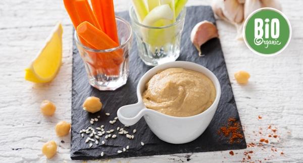 Receita Bio - Húmus com Legumes Palitados