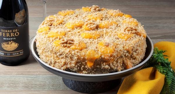 Receita Vegetariana - Bolo de Nozes e Ovos Moles