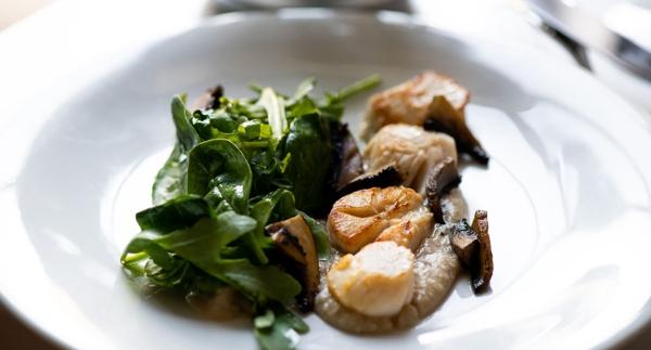 Receita Low Carb - Vieiras com Cogumelos e Puré de Castanhas