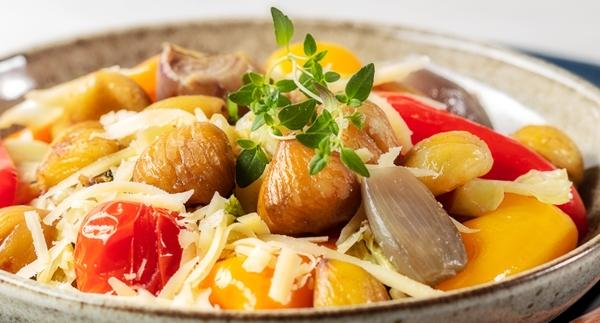 Receita Vegetariana - Estufado de Legumes e Castanhas