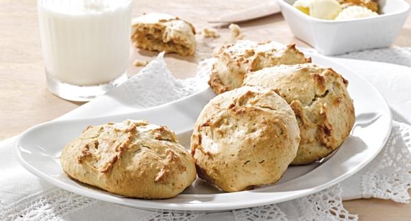 Receita Vegetariana - Scones de Aveia com Nozes
