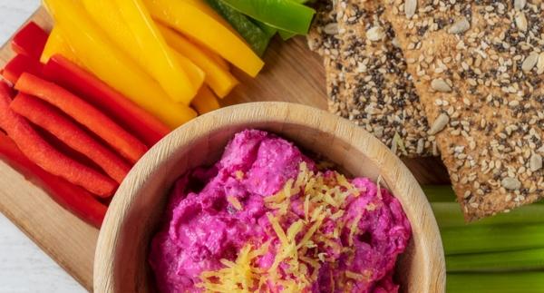 Receita Vegetariana - Pasta de Beterraba e Requeijão