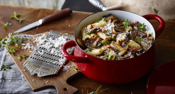 Receita Low Carb - Massa Guisada com Cogumelos