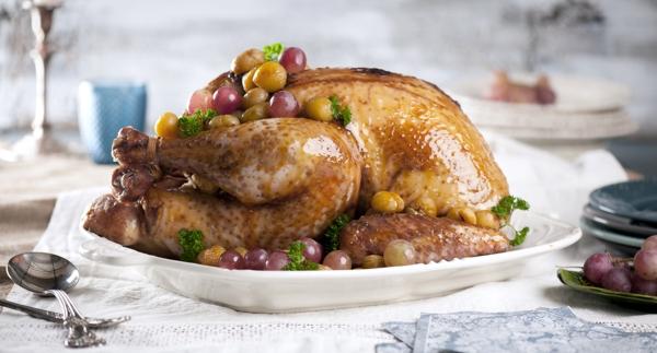 Receita Sem Glúten - Peru com Castanhas