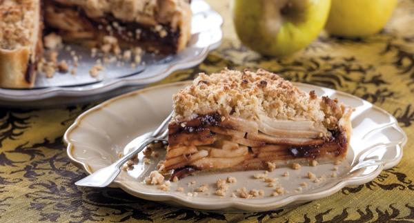 Tarte de maçã com chocolate