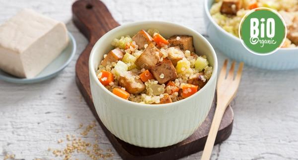 Receita Bio - Salada de Quinoa, Legumes e Tofu