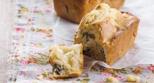 Queques de pera e ameixas