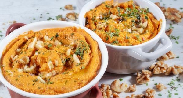 Receita Hummus de batata doce e nozes | Cooking Classes