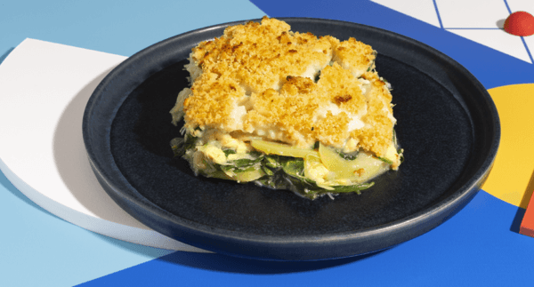 Bacalhau Gratinado com Espinafres | Receitas Económicas