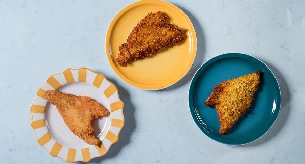 Três formas de panar filetes